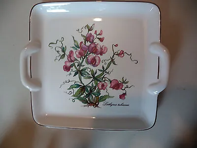 Villeroy &Boch Botanica Floral Lathyrus Tuberosus 9-1/8  Handled Cake Plate Tray • $49.99