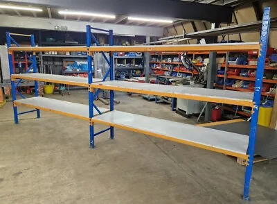 Racking Heavy Duty Long Span Shelving Storage 2 Bays 3 Levels (see Description) • £265