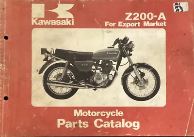 Kawasaki  Genuine-parts Book Z200A1 Z200A2 Z200A3 Z200 1979–1981 • $50