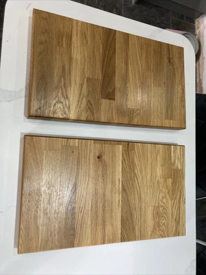 £25 • Buy Solid  Oak Butchers Block, Chopping Board, Reversible 40 Mm Thick