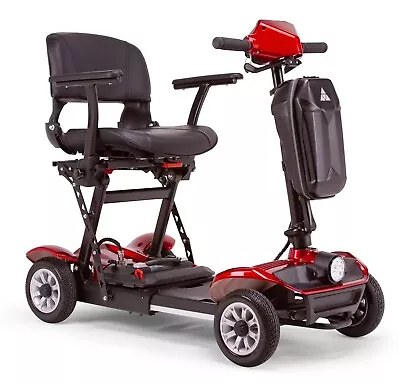 Folding Mobility Scooter Li-Ion Battery Ewheels EW26 Red Compact 265 Lb. Cap • $1899