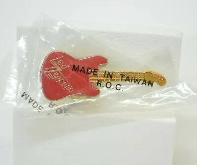 $12.95 • Buy Vintage Led Zeppelin Pin Red Guitar Rock Roll Band Enamel Lapel Hat Bag Gear