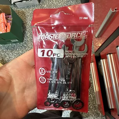 Masterforce 10pc Mini Combination Wrench Set SAE • $10