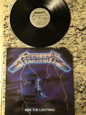 Metallica Ride The Lightning Vinyl LP 1984 Megaforce Records MRI769 First Press • $94