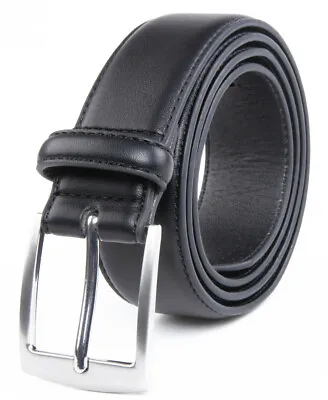 Men's Dress Belt Black Leather Belts For Jeans  • $9.99