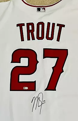 Mike Trout Signed Nike Replica Jersey (MLB COA) • $629