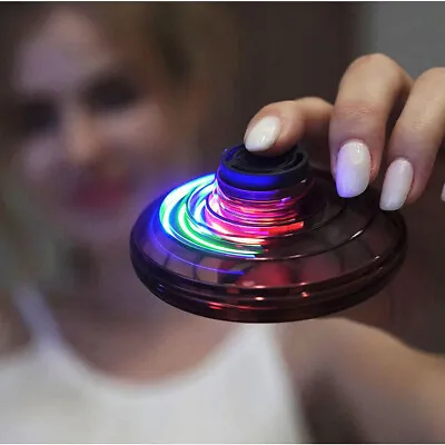 Flying Boomerang Spinner Magic Mini UFO Drone Flyorb Fidget Toys LED RGB Light • $9.85