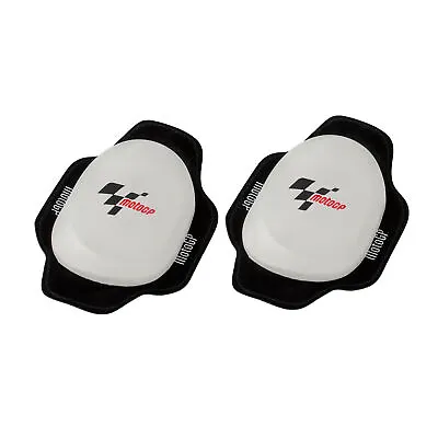 MotoGP Knee Sliders White Pair Motorcycle Track Day Road Race Knee Protection • $33.56