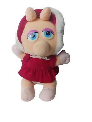 Henson 1987 Vintage Baby Miss Piggy Stuff Animal Plush Doll Toy • $12.74