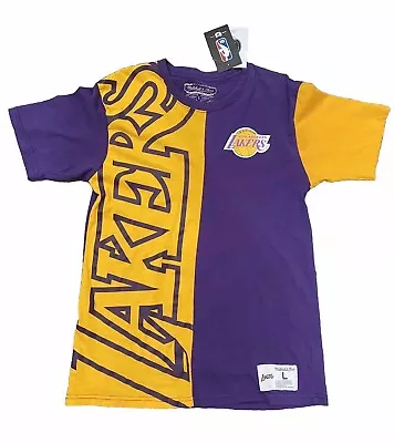 Los Angeles Lakers Mitchell & Ness Hardwood Classics T-Shirt Youth Large New Boy • $20