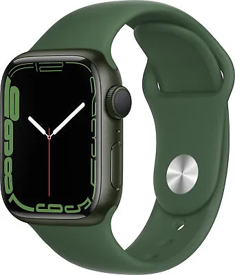Apple Watch Gen 7 Series 7 41mm Green Aluminum - Clover Sport Band MKN03LL/A • $180