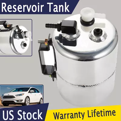 Universal Silver 2l Alloy Brake Vacuum Reservoir Tank Can 3/8  Barb Holden Chevy • $59