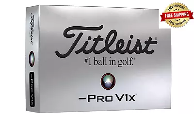 NEW Titleist Pro V1x Left Dash Golf Balls - White - Free Shipping • $39.50