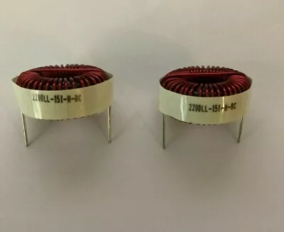 J.W. Miller Bourns 2200LL-151-H-RC Fixed Inductors 150uH 15% Horiz PCB Mount (2) • $12.50