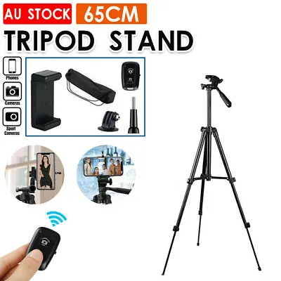 $14.99 • Buy Professional Camera Tripod Stand Mount Phone Holder For IPhone DSLR Lightweight