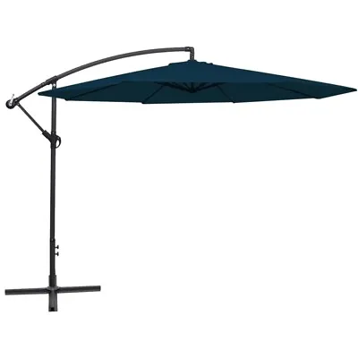 $142.95 • Buy VidaXL Cantilever Umbrella 3.5 M Blue