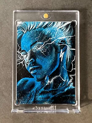 STORM 2020 UD Marvel Black Diamond EXQUISITE Sketch Card 1/1 By Ash Gonzales 隆飞 • $1542.50