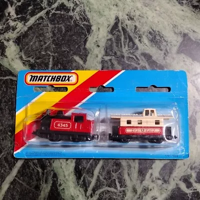 Matchbox Superfast  Twin Pack TP-104 Loco 4345 & Caboose Red 5810 & Red 6102 • $0.99