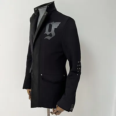 Fake London Genius Black Designer Jacket Medium Fit Is Small Read Description • £30