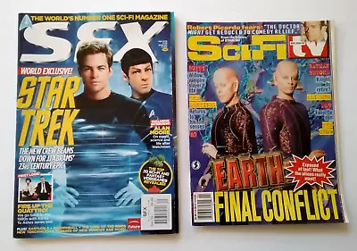  Sci-fi  Magazines Two Issues  Star Trek  And  Earth Final Conflict  • £8.70