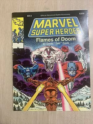 Marvel Super Heroes Flames Of Doom  Tsr Official Advanced Rpg Game With Map Nm • $43