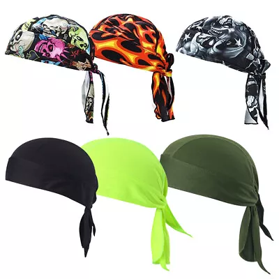 Cooling Helmet Liner Do Dew Rag Skull Cap Beanie Bandana Head Wrap Hat For Men • $5.99