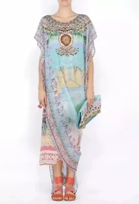 $300 • Buy Camilla Franks Jodhpur Long Kaftan Layered Multiwear Free Size - 100% Silk