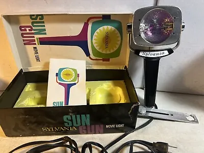 Vintage Sun Gun Movie Light Sylvania SG-50 Vintage Model Original Box - Works • $19.98