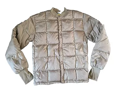 Cabelas Premier Northern Goose Down Quilted Nylon Puffer Hunting Jacket Sz Small • $49.99