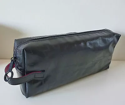 MAC Makeup Cosmetics Bag In Black Faux Patent Leather Brand NEW! 100% Genuine! • $34.95