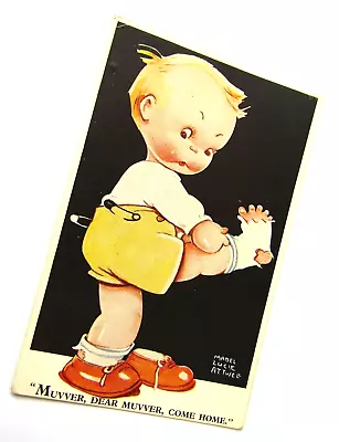 Muvver Dear Muvver - Old Mabel Lucie Attwell Humorous / Child Postcard • £1.25