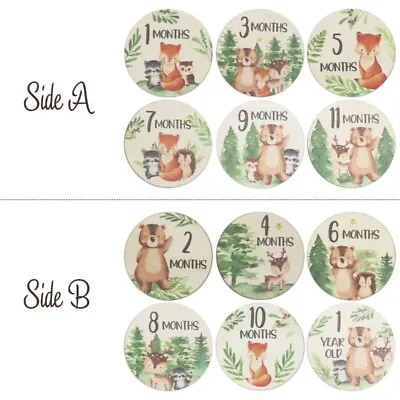 Baby Cards Hello-World Sign Wood Discs Gift • $13.40
