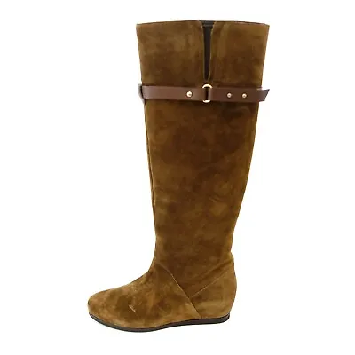 Deimille Ladies Shoes Boots Hidden Heel Suede Braun Size 36 Np 275 Neu • $262.30