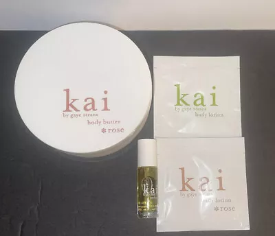 4 Ps Kai Perfume Oil Aroma Roll-on 3.6ml/Body Butter Rose 6.4 Oz/Body Lotion • $99.99