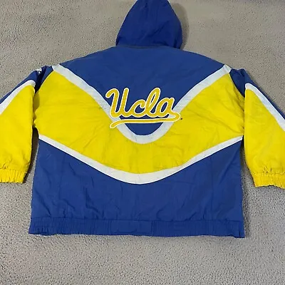 UCLA Bruins Jacket Mens Extra Large Blue Yellow Apex One Puffer Full Zip Vintage • $89.95