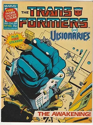 Marvel UK 1988 TRANSFORMERS #186 VF Visionaries Metroplex Comics G1 • $12.50