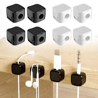 Magnetic Cable Organizer With Adjustable Cord Holder And Management System • £2.76