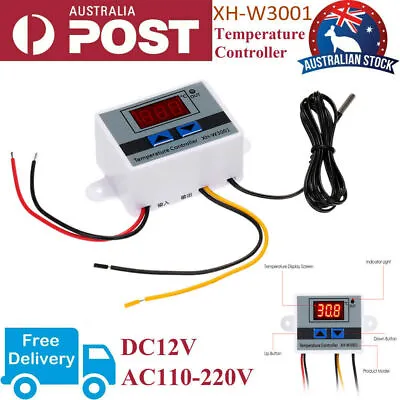 $10.99 • Buy Digital LED Temperature Controller Thermostat Control Switch With Probe NEW