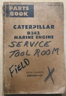 CAT Caterpillar D342 Marine Engine Parts Book Serial No. 32B1540 & Up • $14.99