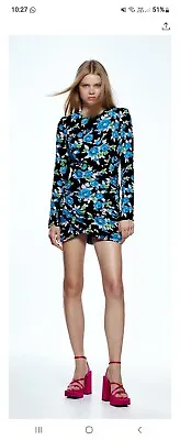£15 • Buy Zara Floral Backless Mini Dress