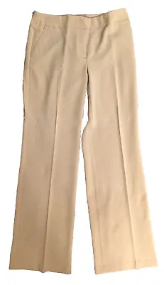 Chico's 00 Regular Womens Tan Wide Leg Creased Slacks Khaki • $39