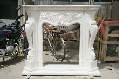 Carved Marble French Style  Fireplace Mantel - Nmm1 • $3500