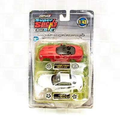 Fast Lane Super Slicks Mini R/C Dodge Viper SRT-10 & Ford Mustang GT • $19.99