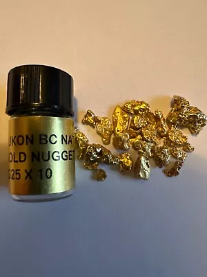 9.3 Grams Alaskan Yukon Bc Natural Pure Gold Nuggets #4 Mesh (#gg420) • $513