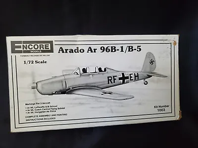 Vintage Encore ARADO AR 96B-1 / B-5 1:72 WWII German Airplane Model Kit - NOS • $17.95