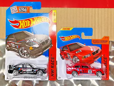 Hot Wheels 1:64 Set Of 2 Bmw E36 M3 Gtr Race Cars. 1 Black & 1 Red Old Releases • $29.99