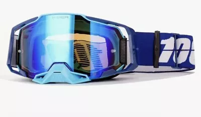 100% Armega Goggles - Blue/Blue Flash • $45