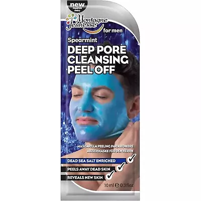 7TH HEAVEN Men's Spearmint Deep Pore Cleansing Peel-Off Face Mask 10ml *NEW* • £2.49