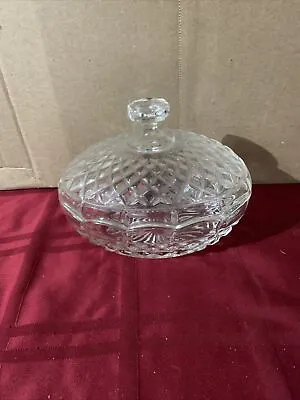 Vintage Kristal Zajecar Lead Crystal Dish/Bowl W/Lid Made In Yugoslavia • $7.49