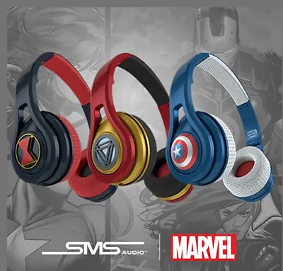 Marvel Avengers Gaming Headphones Wired Sport Audio From SMS Audio Kids Gift • £14.99